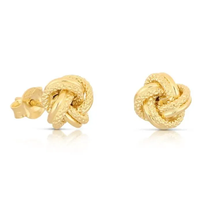 Gioielli Celiento orecchini nodo oro giallo 18kt