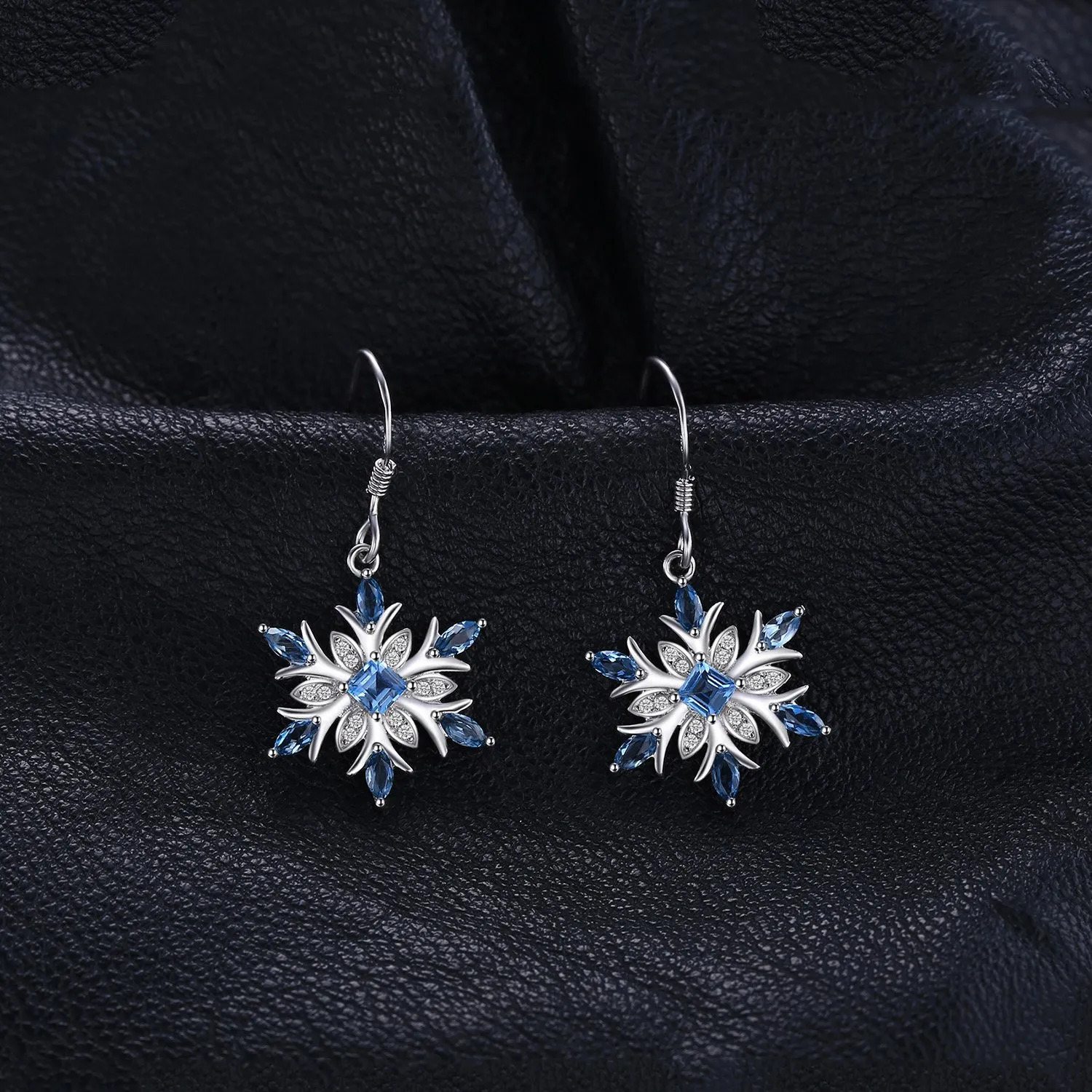 JewelryPalace Fiocco di Neve orecchini argento topazio