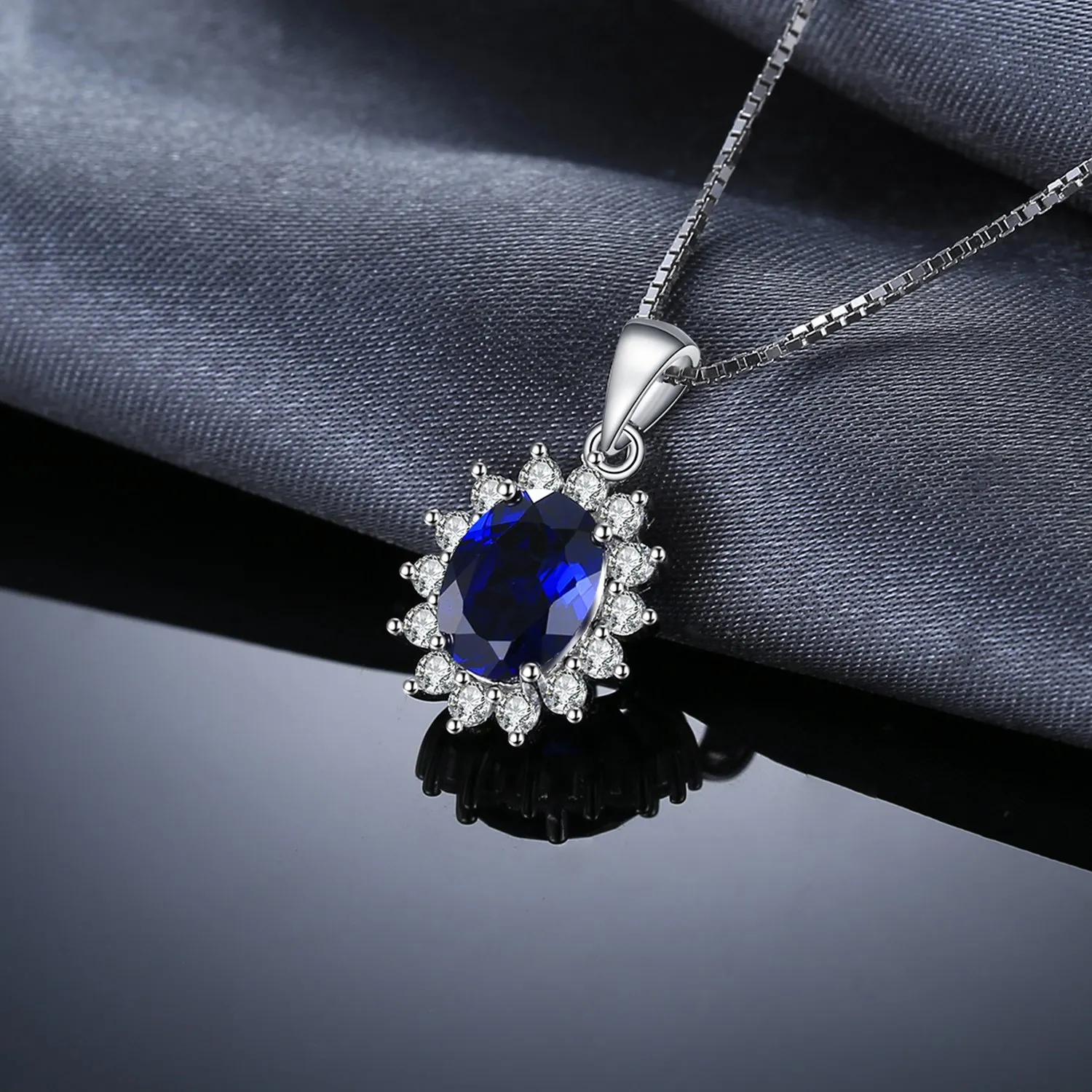 JewelryPalace Kate Middleton 08101 collana zaffiro argento