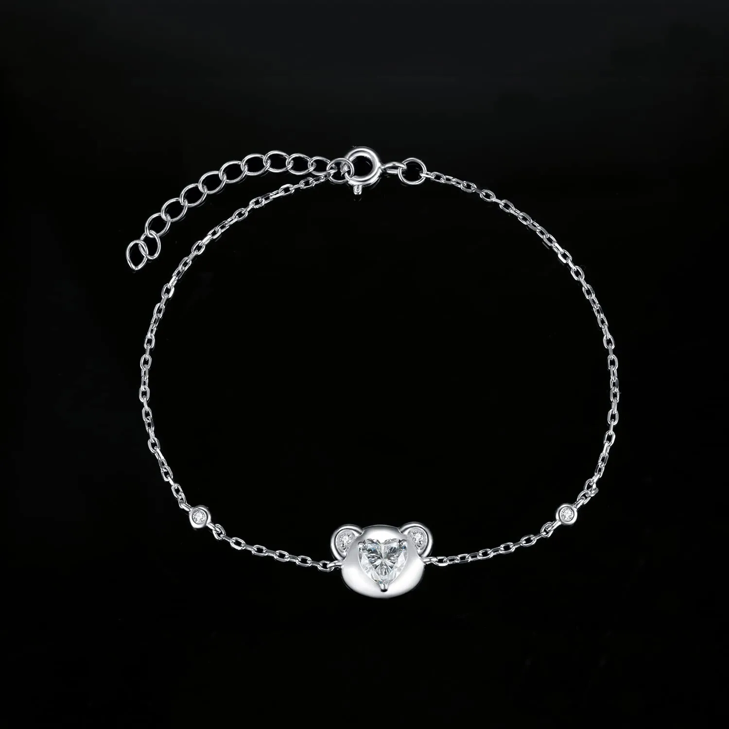 JewelryPalace Orsetto 1.2ct bracciale argento 925 cuore