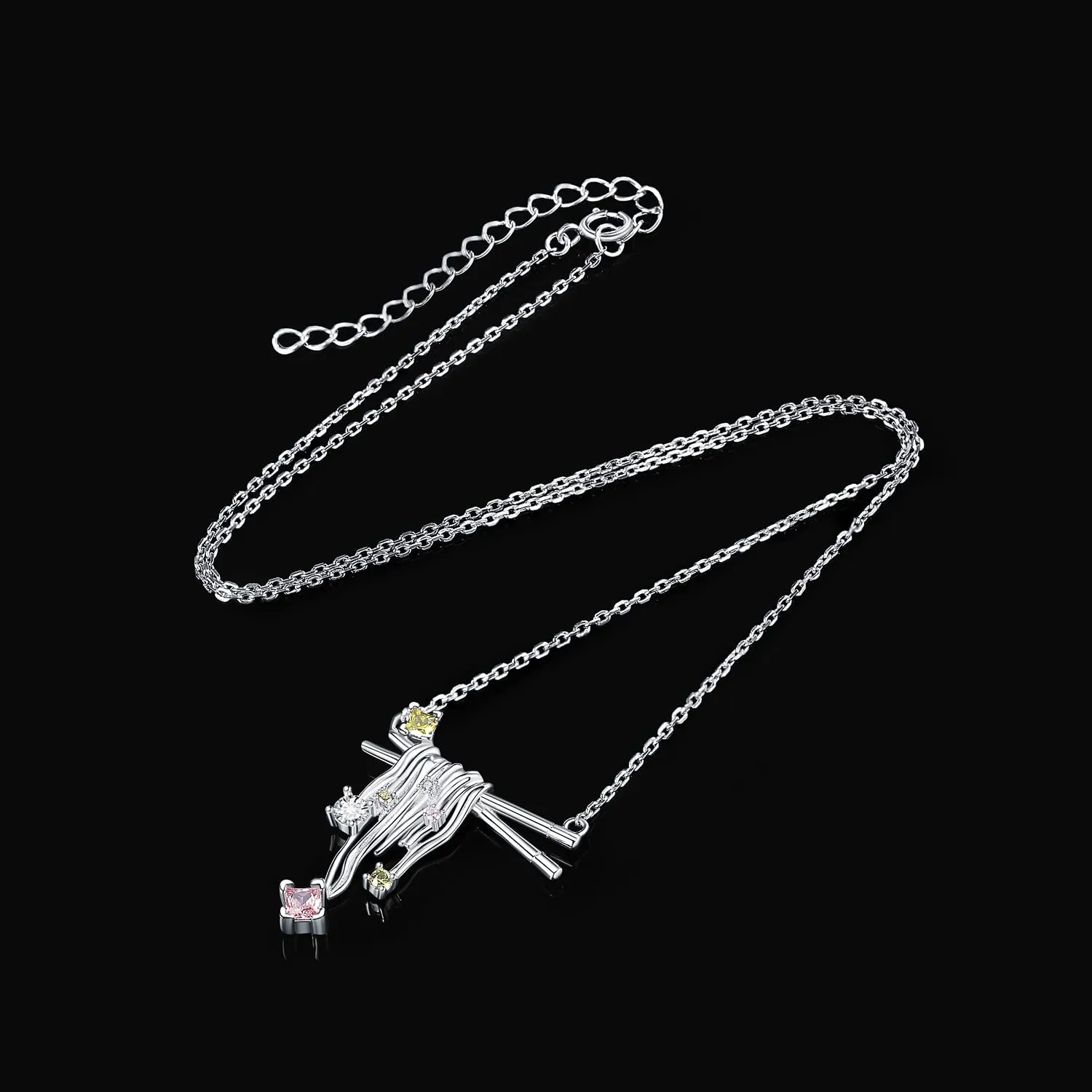 JewelryPalace Bastoncini Pasta 0.7ct collana argento 45cm
