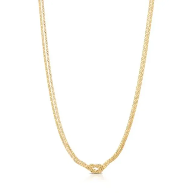 Gioielli Celiento Nodo Centrale girocollo oro giallo 18kt