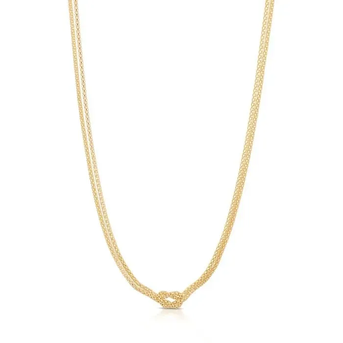 Gioielli Celiento Nodo Centrale girocollo oro giallo 18kt