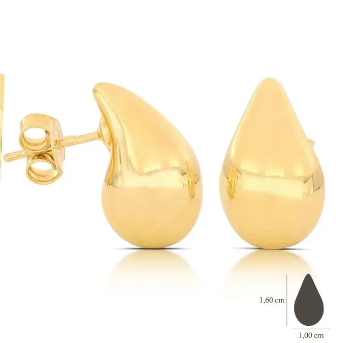Gioielli Celiento Goccia orecchini oro giallo 18kt pendenti