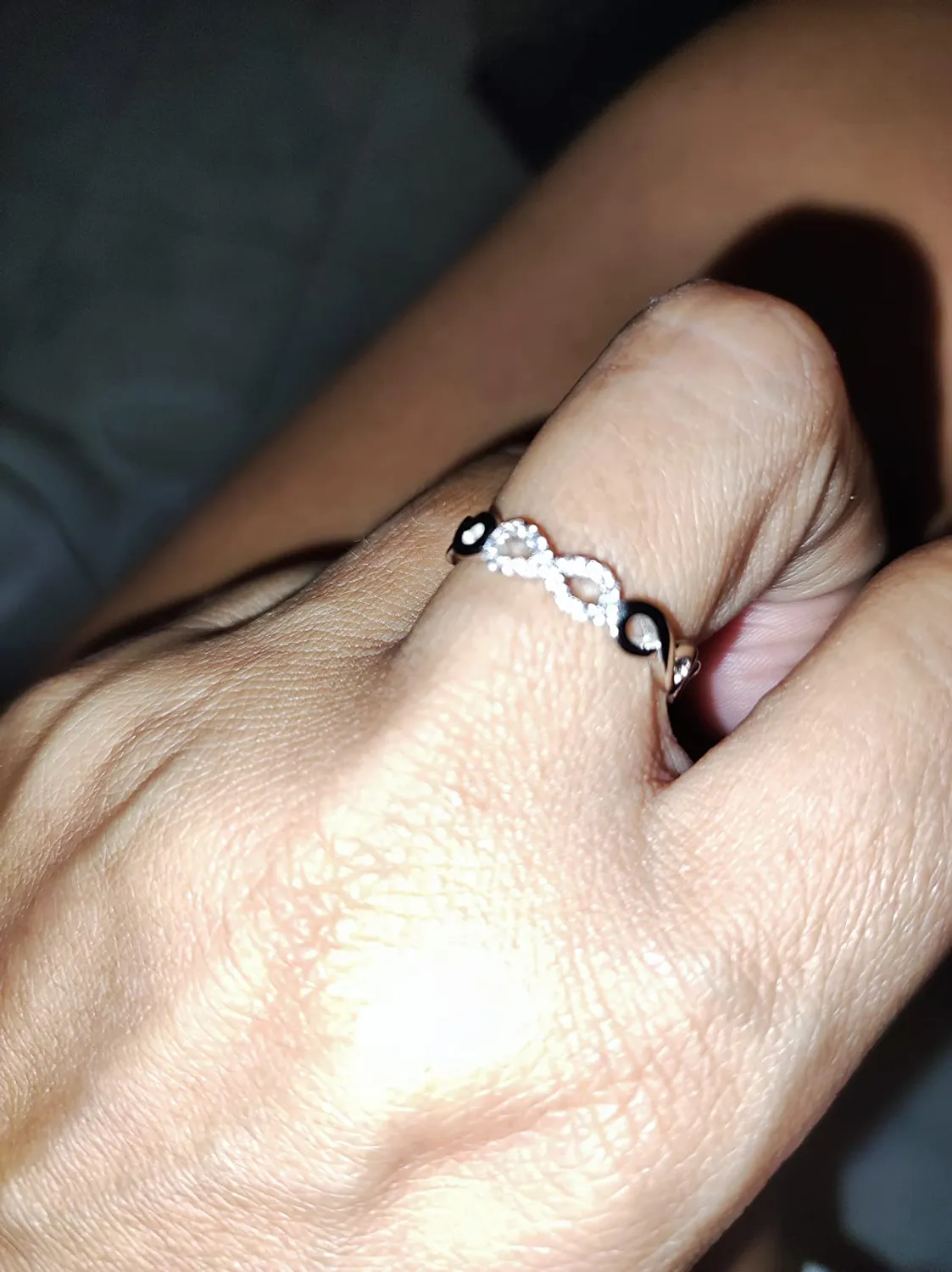 JewelryPalace Infinito Nodo fede argento diamante simulato