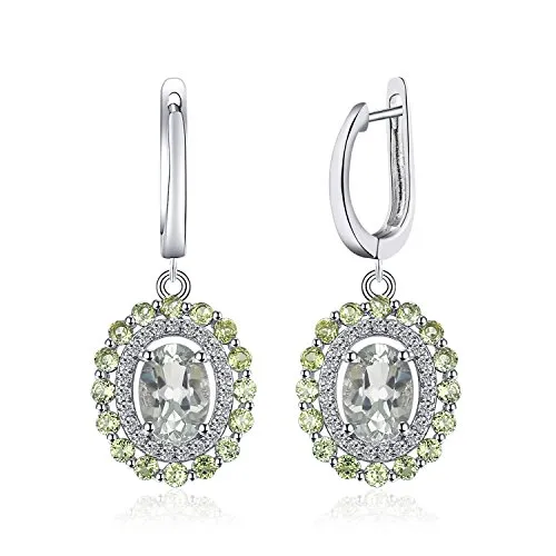 JewelryPalace Pendenti Orecchini Argento 925 Ametista Peridoto