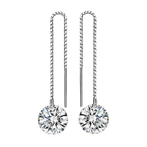 JewelryPalace Classico 5.6ct Orecchini Zaffiro Blu Rotondi