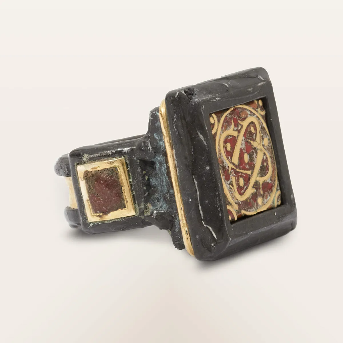 Alfredo Correnti Gea con Smalto anello smaltato