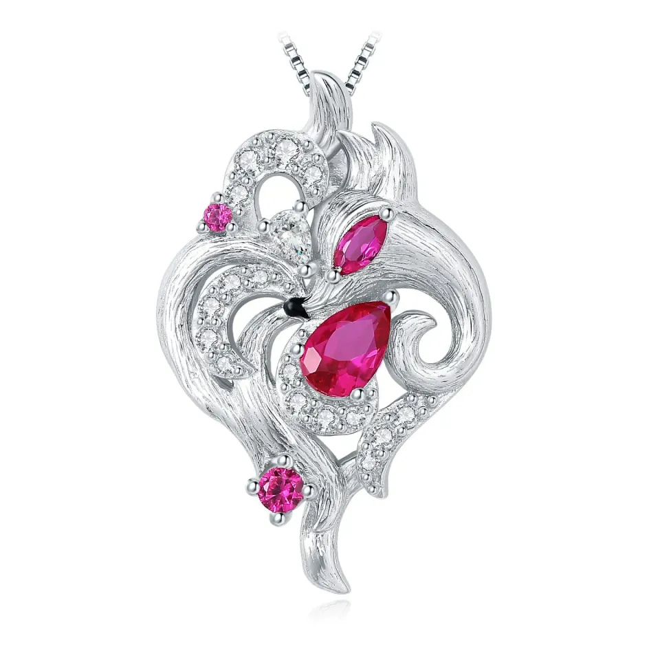 JewelryPalace Volpe Nove Code 0.7ct collana rossa 45cm