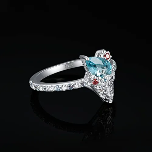 JewelryPalace Gelato 1.5ct anello argento topazio azzurro