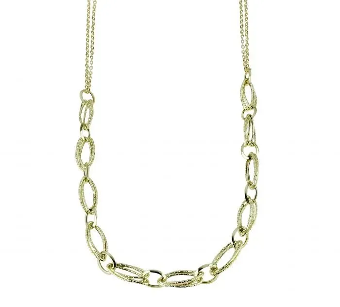 Gioielli Celiento collana oro giallo 18kt maglie ovali 45 cm