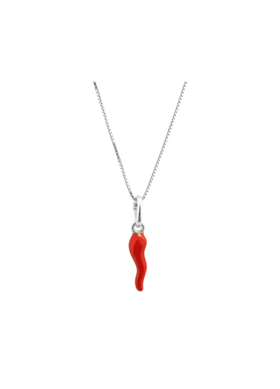 Gioielli Celiento Collana Corno Rosso argento 925 donna