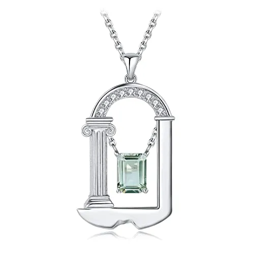 JewelryPalace Architettura Collana Argento 925 Ametista Verde 2ct