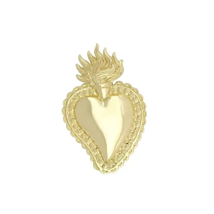 Gioielli Celiento ciondolo cuore votivo oro giallo 18kt