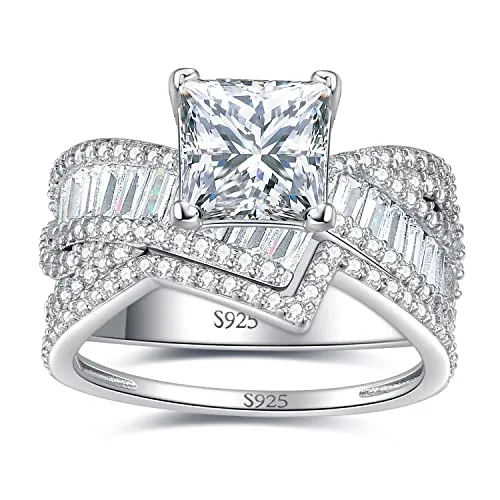 JewelryPalace Vintage Halo Anello Farfalla Zirconia Cuore