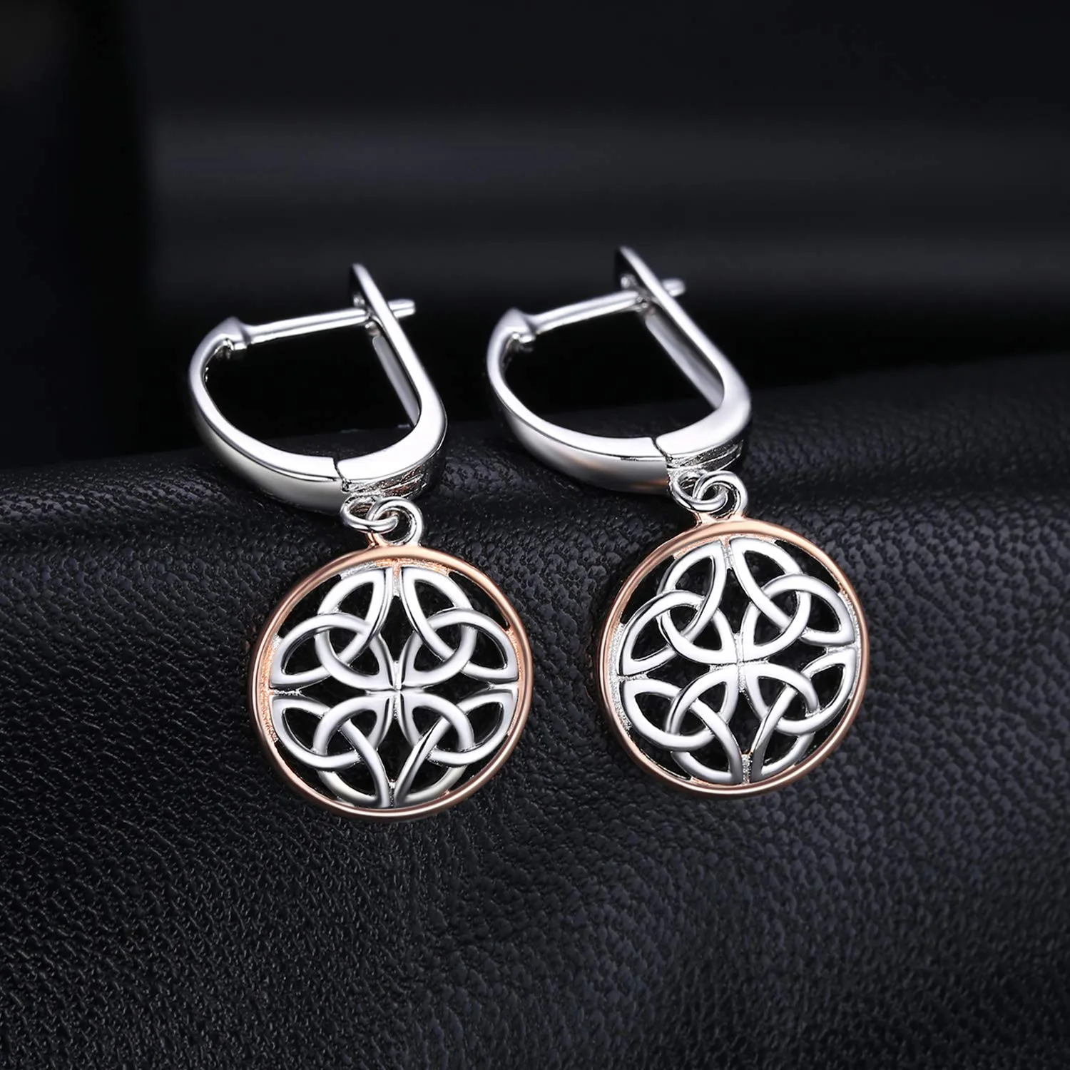 JewelryPalace Celtici Knots Orecchini Argento Pendenti Traforati