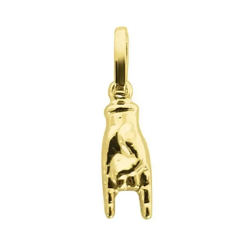 Gioielli Celiento corna ciondolo unisex oro giallo