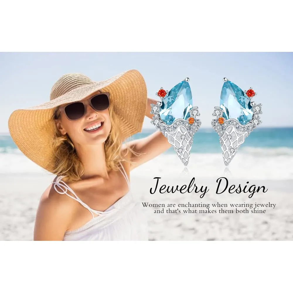JewelryPalace Gelato 3.5ct Orecchini Argento Topazio