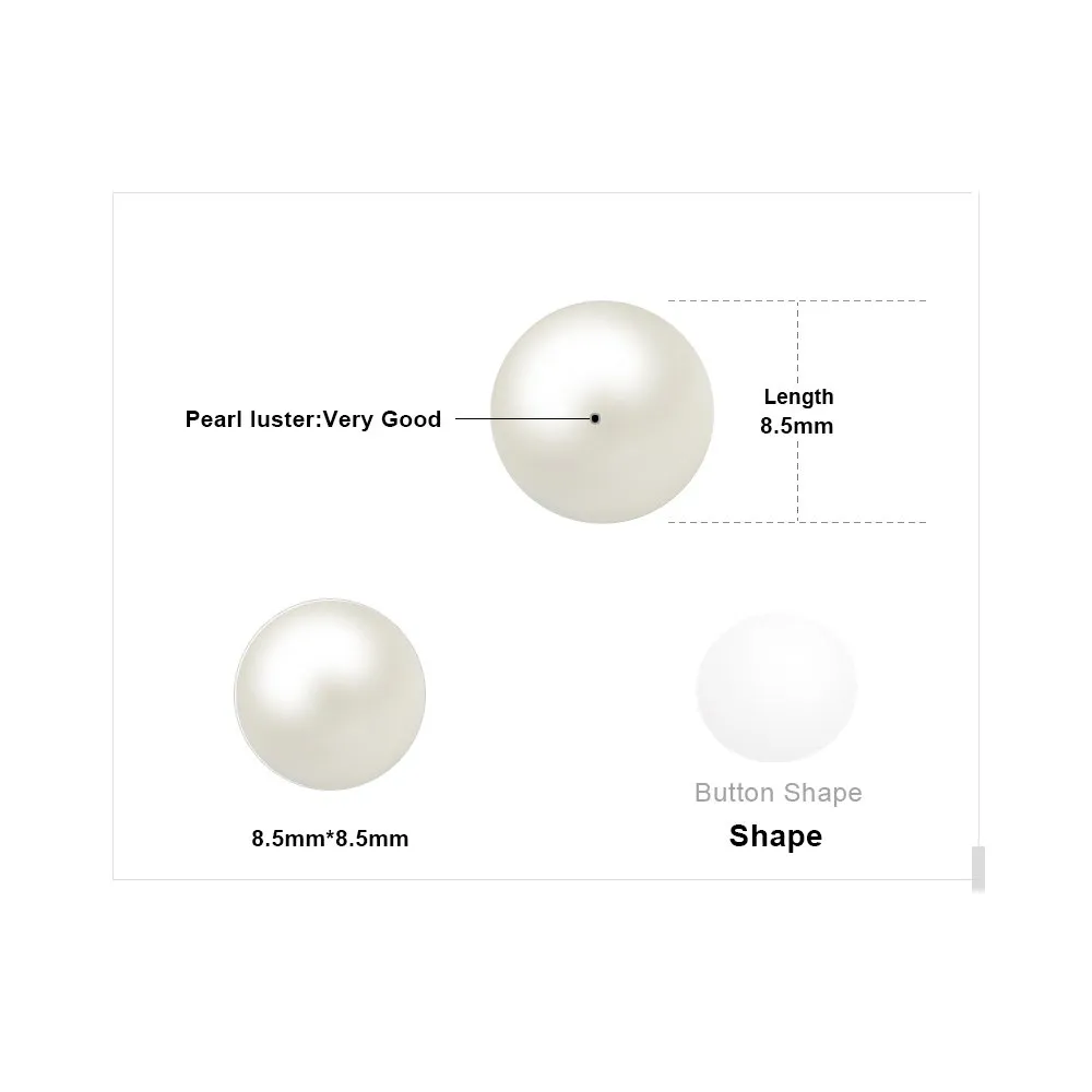 JewelryPalace Perle 6-10mm orecchini argento acqua dolce