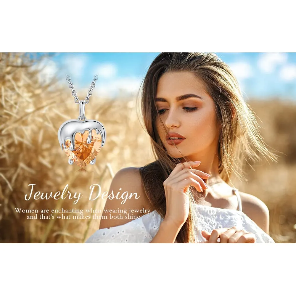 JewelryPalace Ape 11ct Collana Argento Arancione 45cm