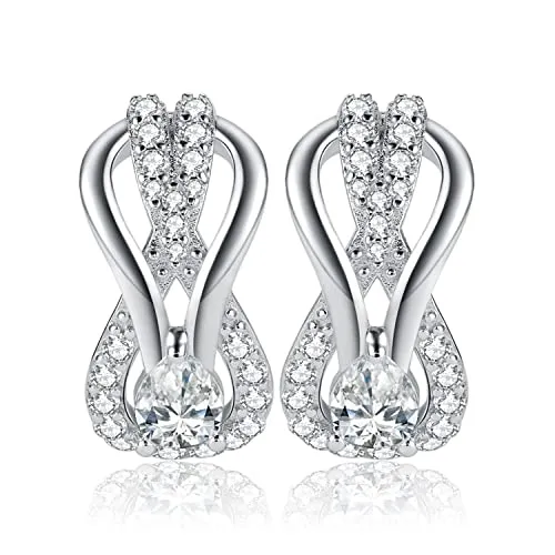 JewelryPalace Infinito Pera orecchini argento zirconia 2.4ct