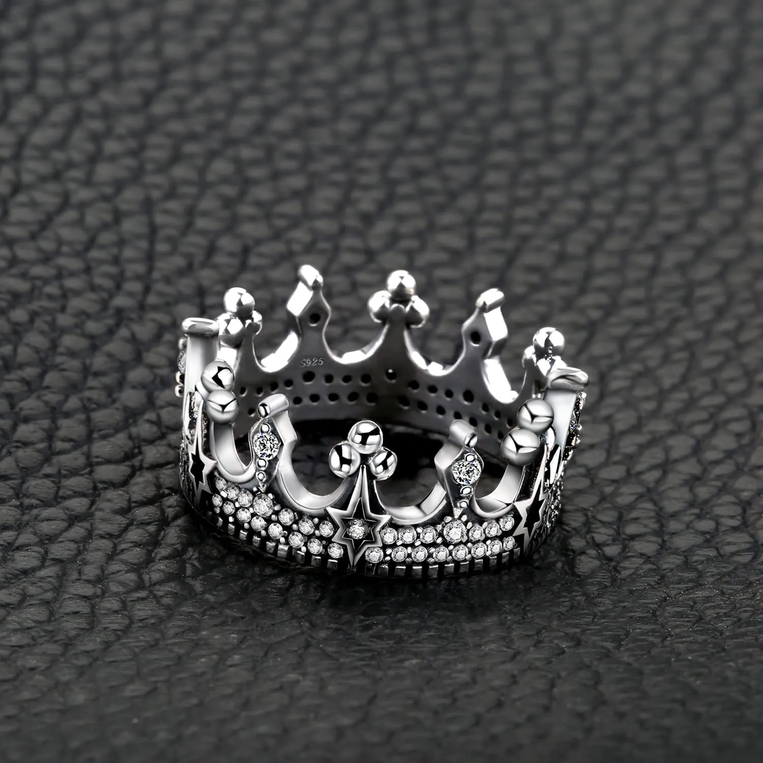 JewelryPalace Corona Stella Gotica anello argento 14.5