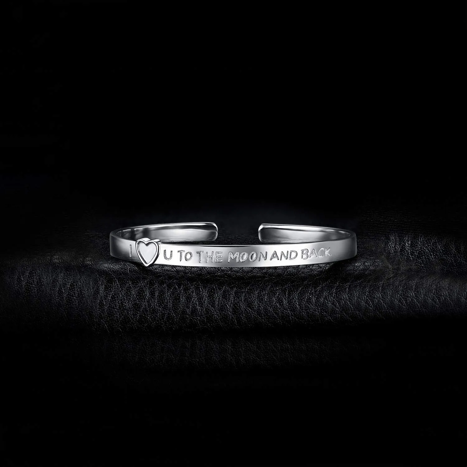JewelryPalace I Love U To The Moon bracciale argento