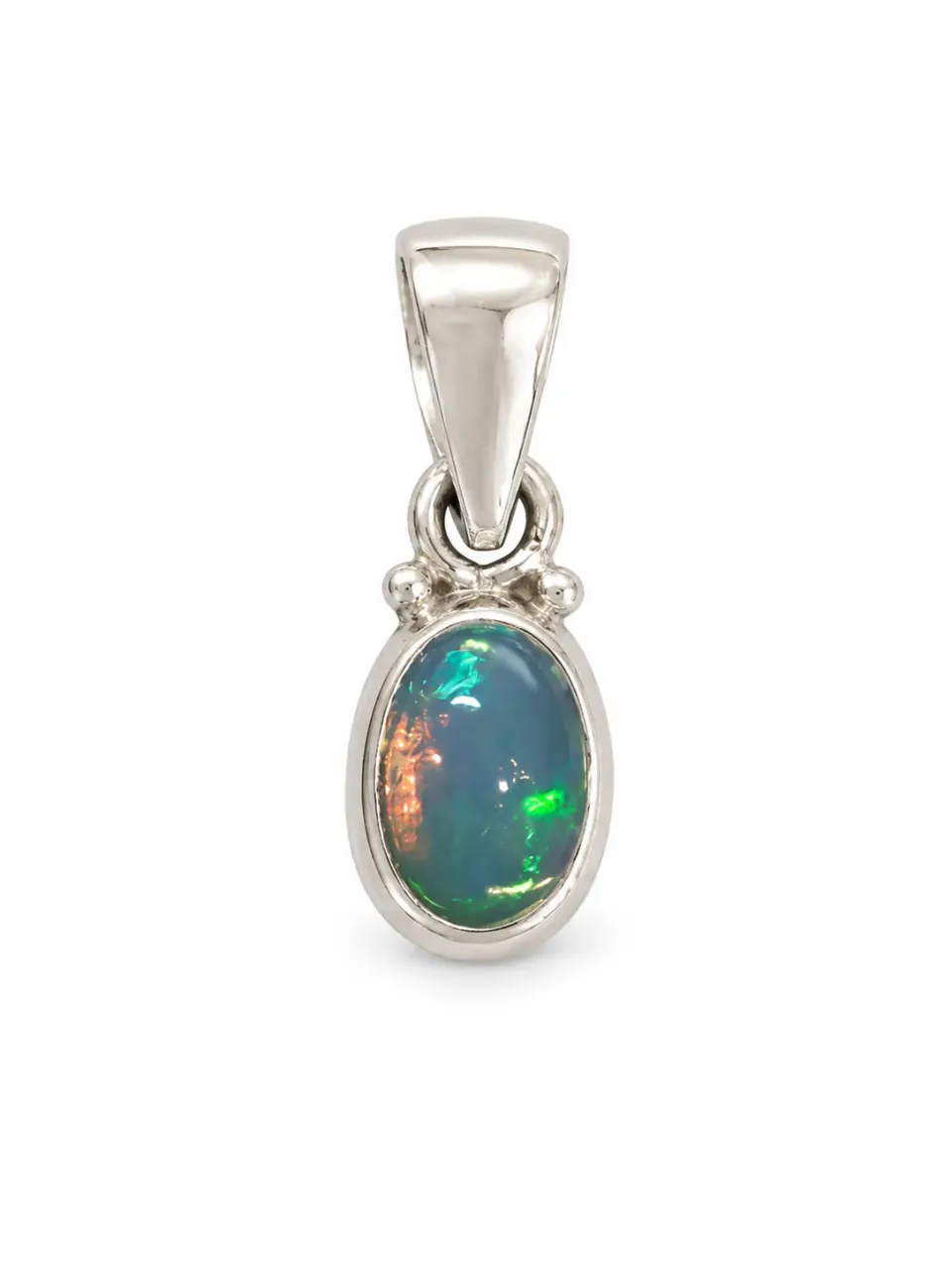 Victoria Jane Lucid Blue Opal ciondolo argento