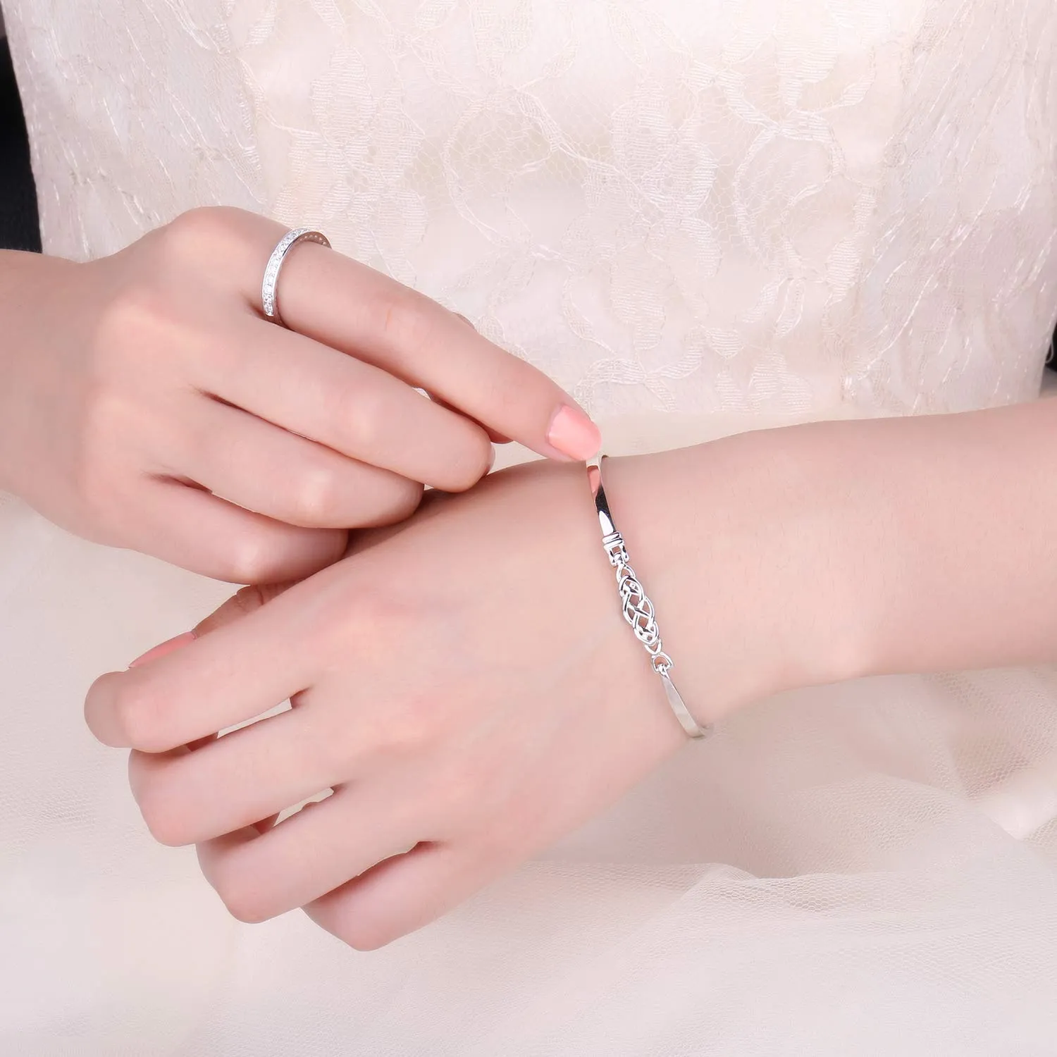 JewelryPalace Nodo Celtico Bracciale Argento 925