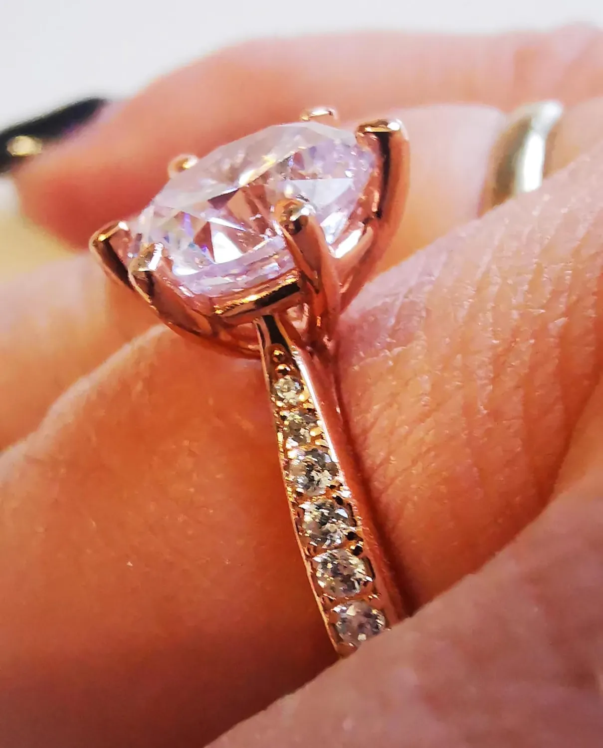 JewelryPalace Classico Solitario Anello Argento 925 zirconia 1ct