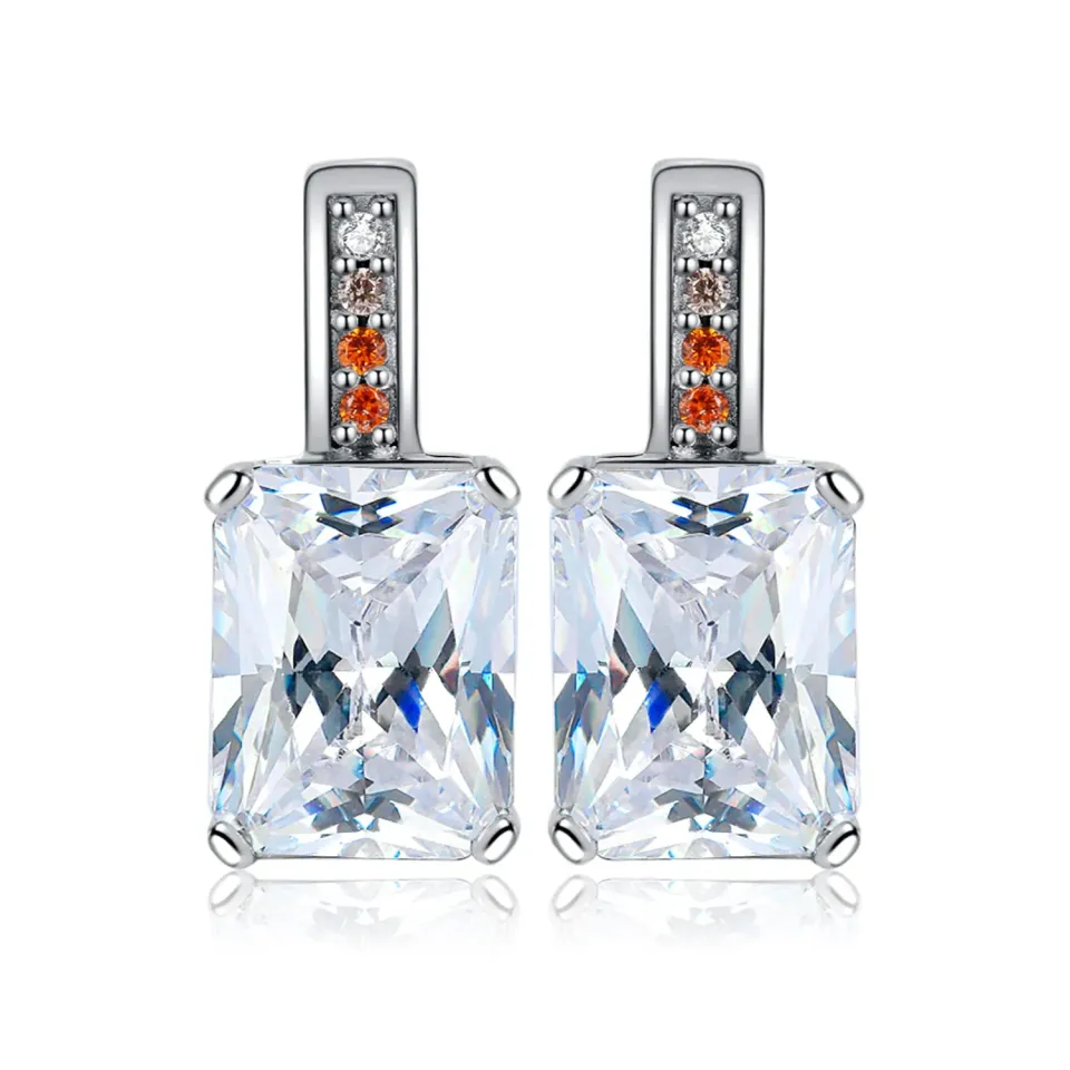 JewelryPalace Gioco 5.8ct orecchini argento zirconia arancione