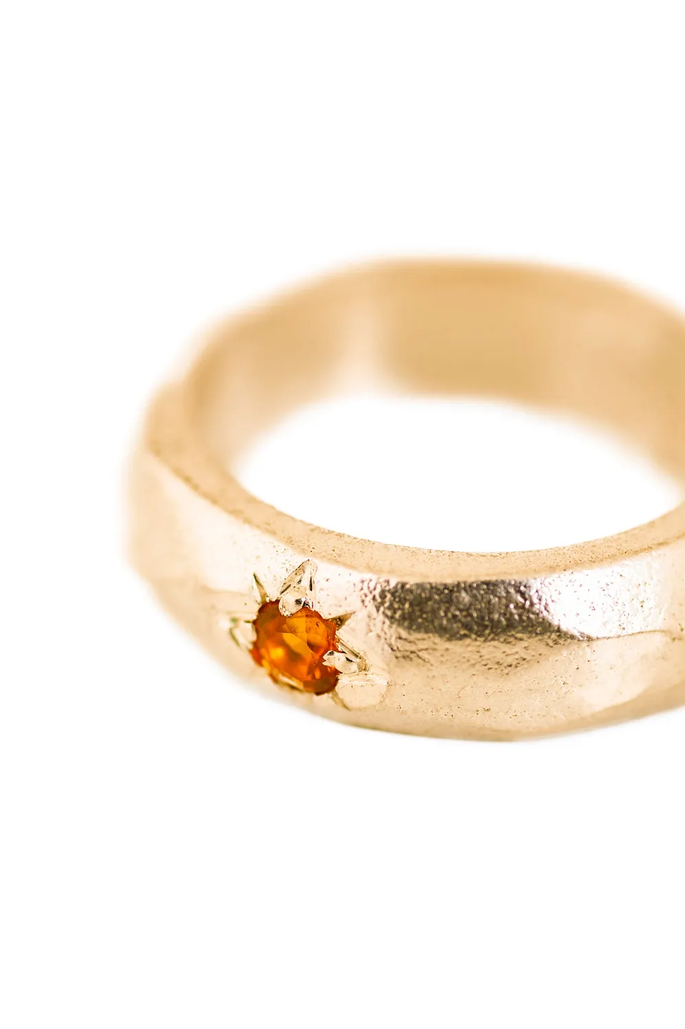 Flor Rubaja Jewelry Little Spark solitario placcato oro