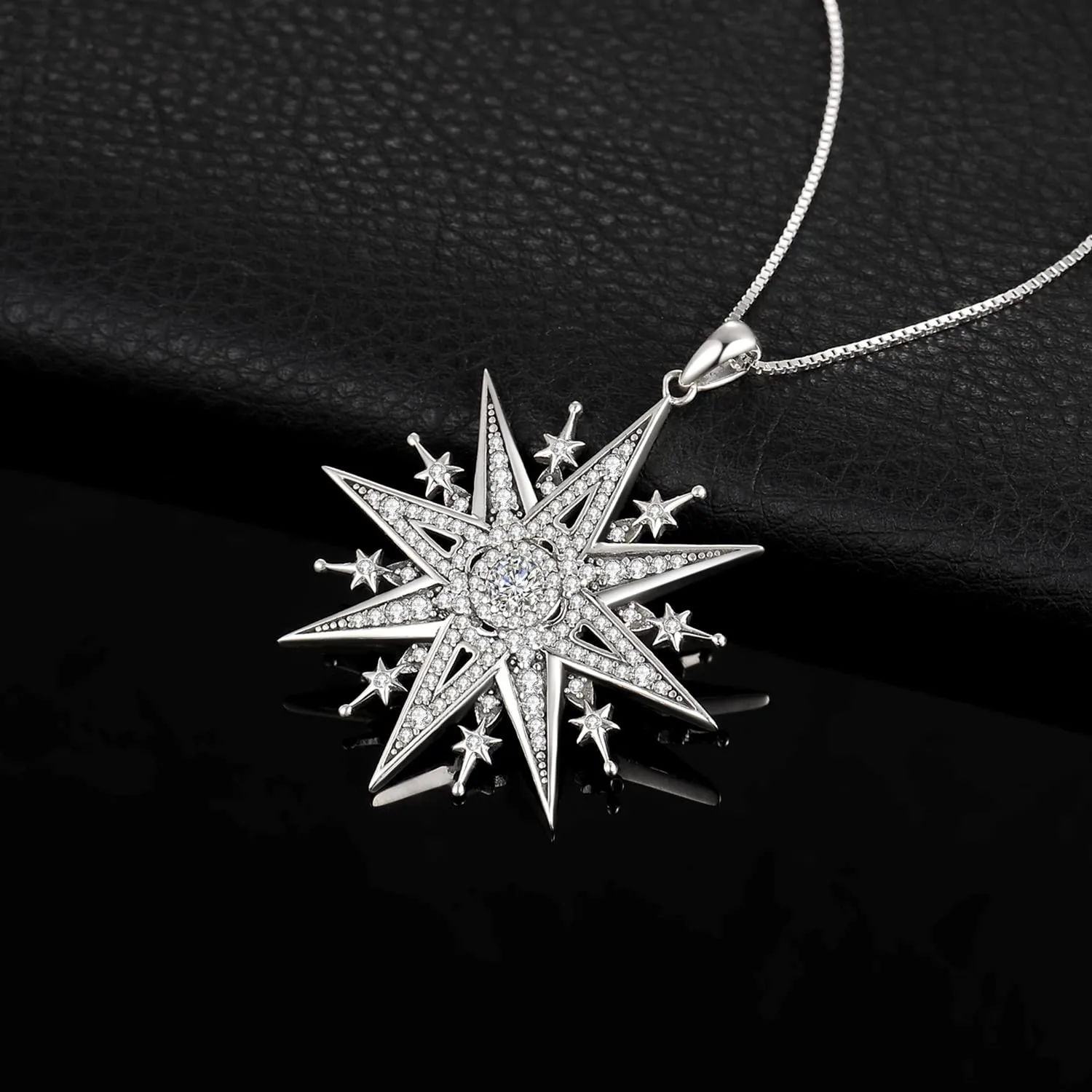 JewelryPalace Stella del Nord collana argento zirconia 45cm