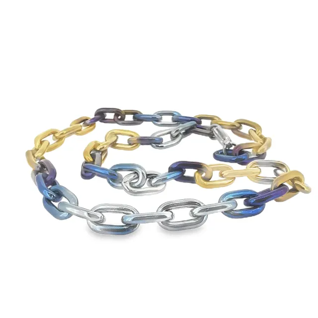 Victoria Jane Titanium collana catena denim 20 pollici