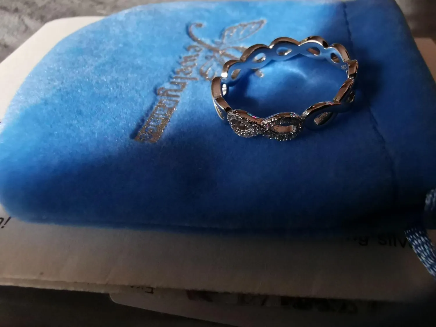 JewelryPalace Infinito Nodo fede argento diamante simulato
