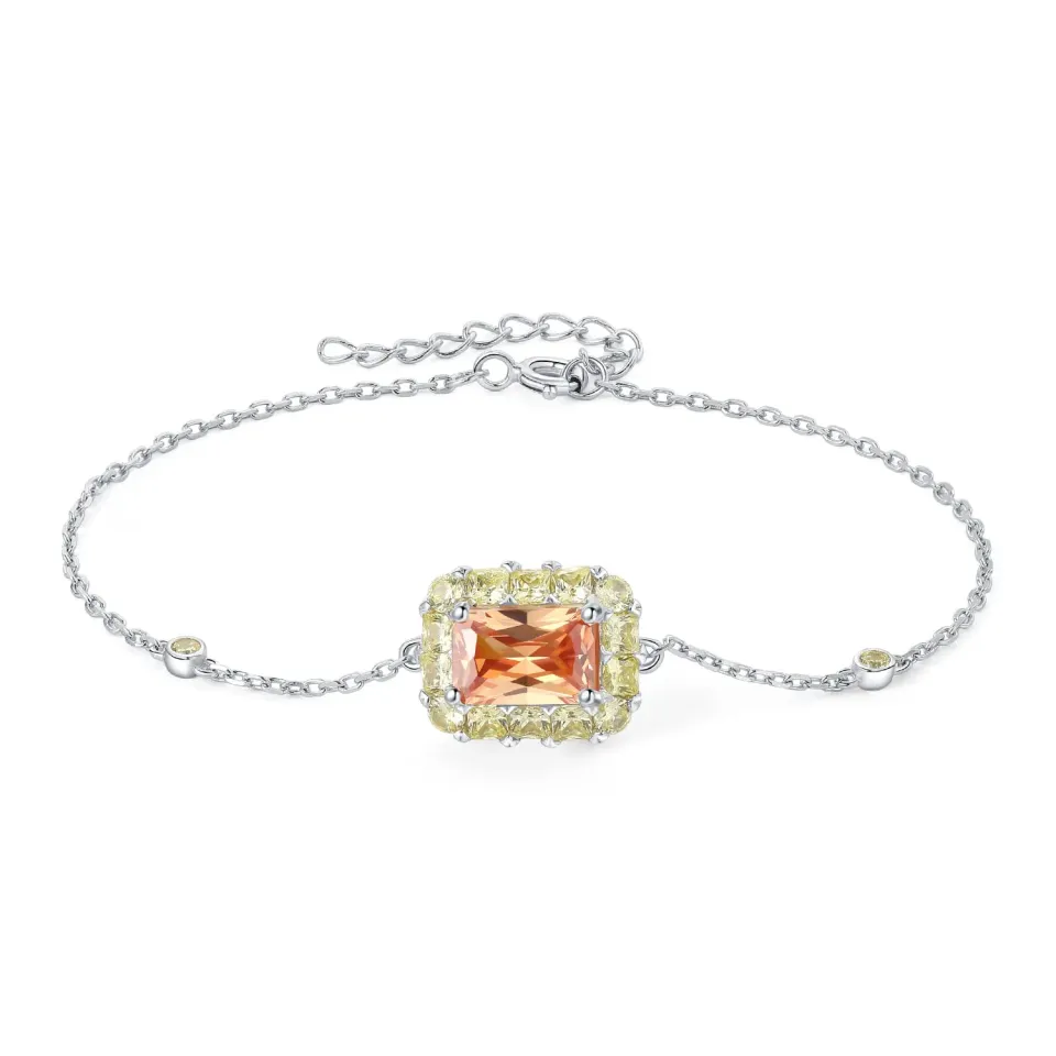 JewelryPalace Ananas 3.5ct Bracciale Argento 925 Champagne