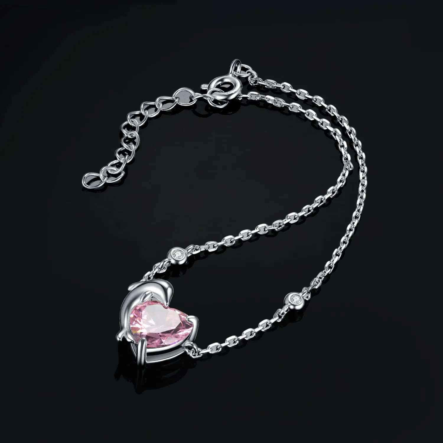 JewelryPalace Delfino 2.9ct Bracciale Argento Rosa