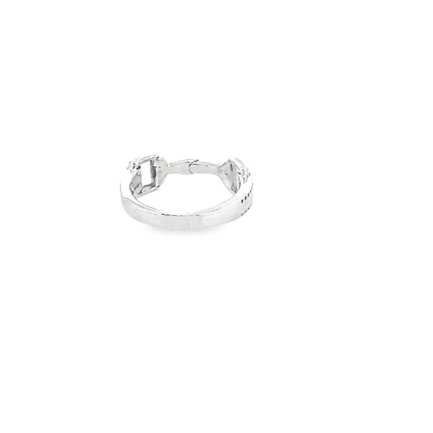Victoria Jane Horse Bit anello argento morsetto