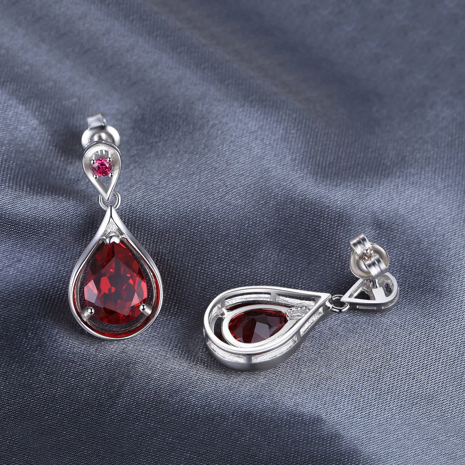 JewelryPalace Infinito 8.8ct orecchini argento rubino