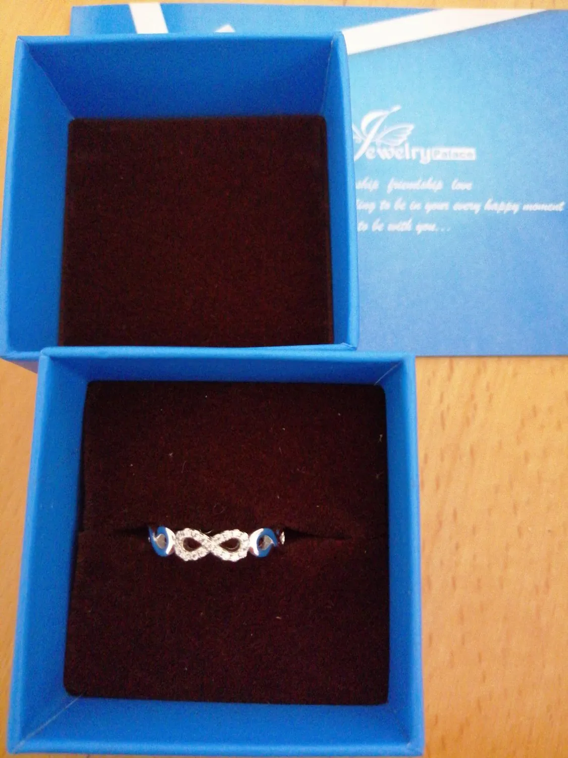 JewelryPalace Infinito Nodo fede argento diamante simulato