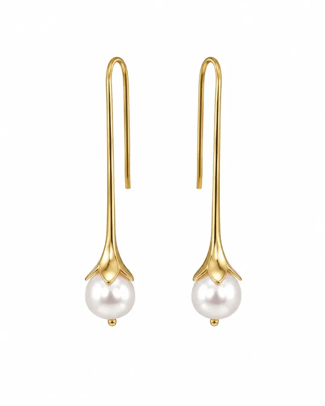 Victoria Jane Pearl Drop orecchini perle oro 18ct pendenti