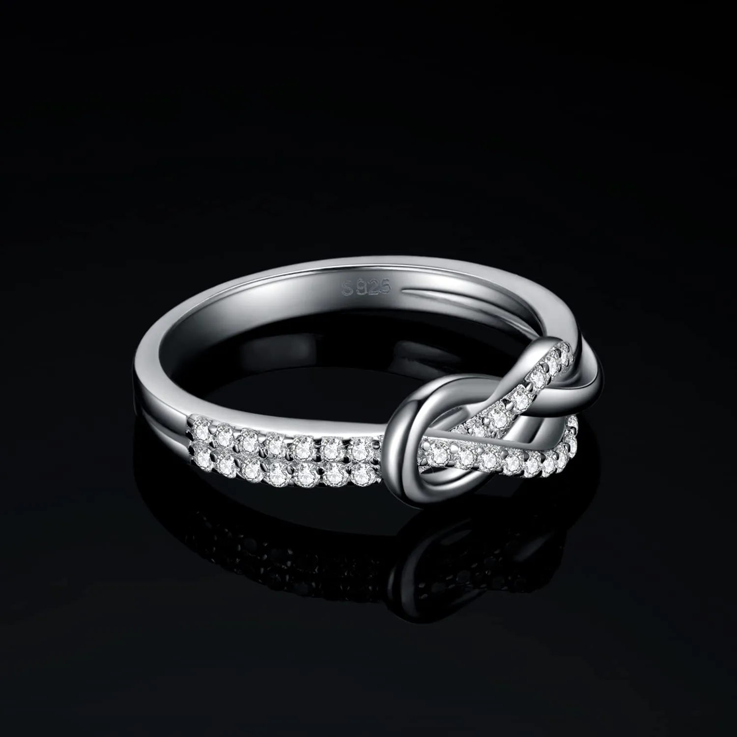 JewelryPalace Infinito 0.4ct Anello Argento Zirconia 14.5