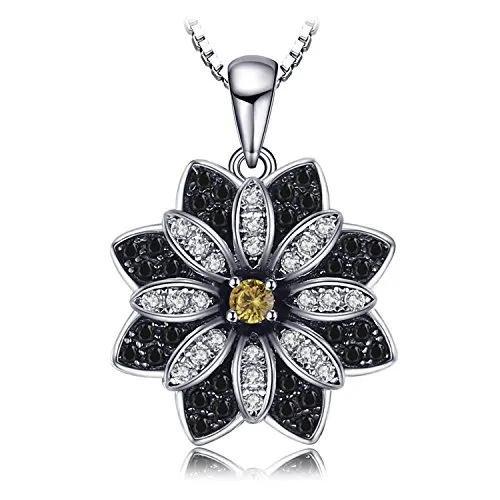 JewelryPalace Fiore Collana Argento Spinello Nero 45cm