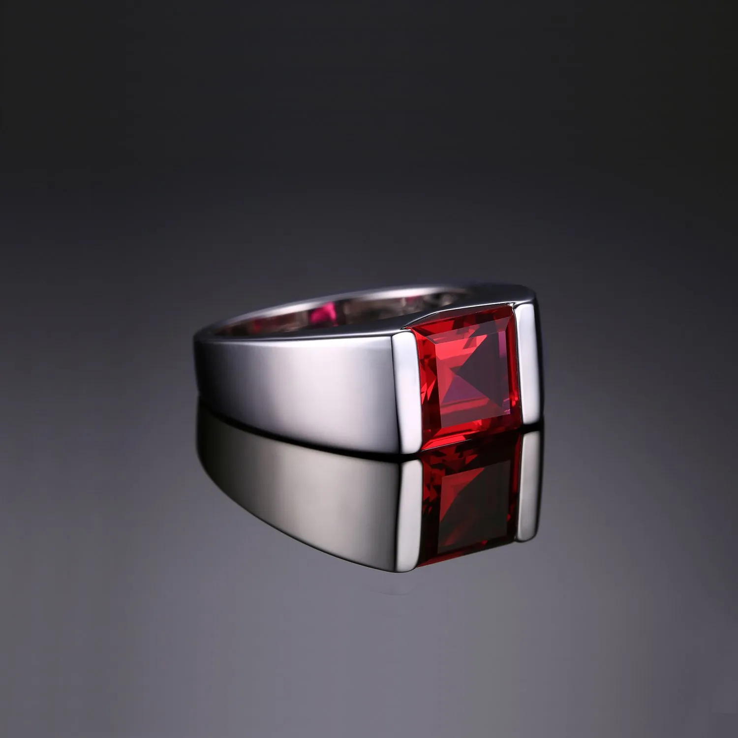 JewelryPalace Solitario 3.3ct Anello Uomo Argento 925
