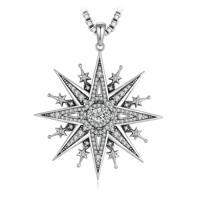 JewelryPalace Stella del Nord collana argento zirconia 45cm