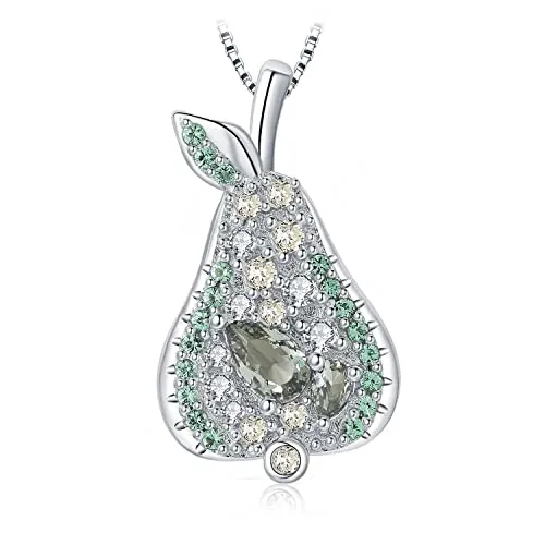 JewelryPalace Pera 1.1ct collana argento 925 spinello verde 45cm