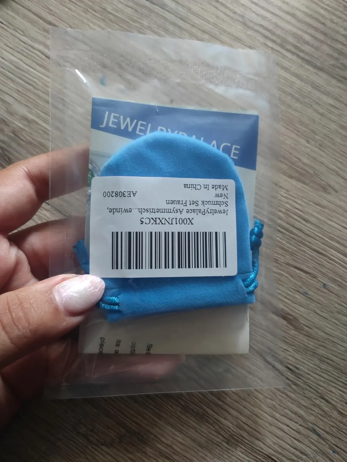 JewelryPalace Asimmetrici orecchini argento filo lungo bottone