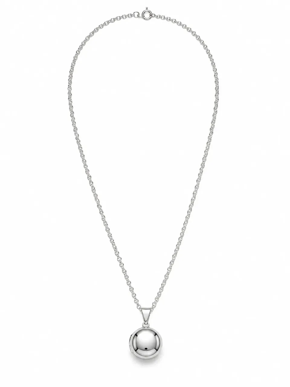 Victoria Jane Round Locket collana argento medaglione tondo