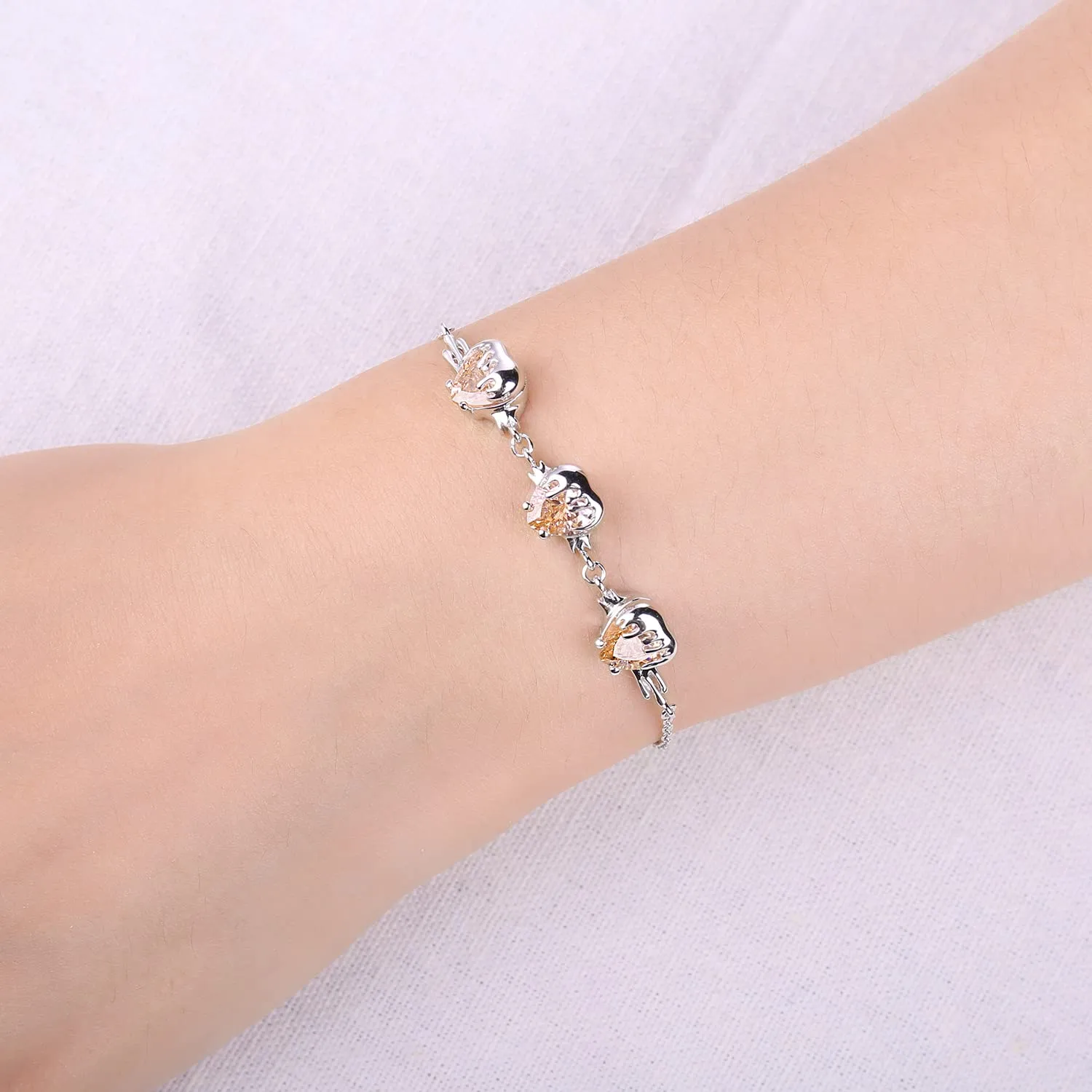 JewelryPalace Ape Cuore 9.2ct Bracciale Argento 925