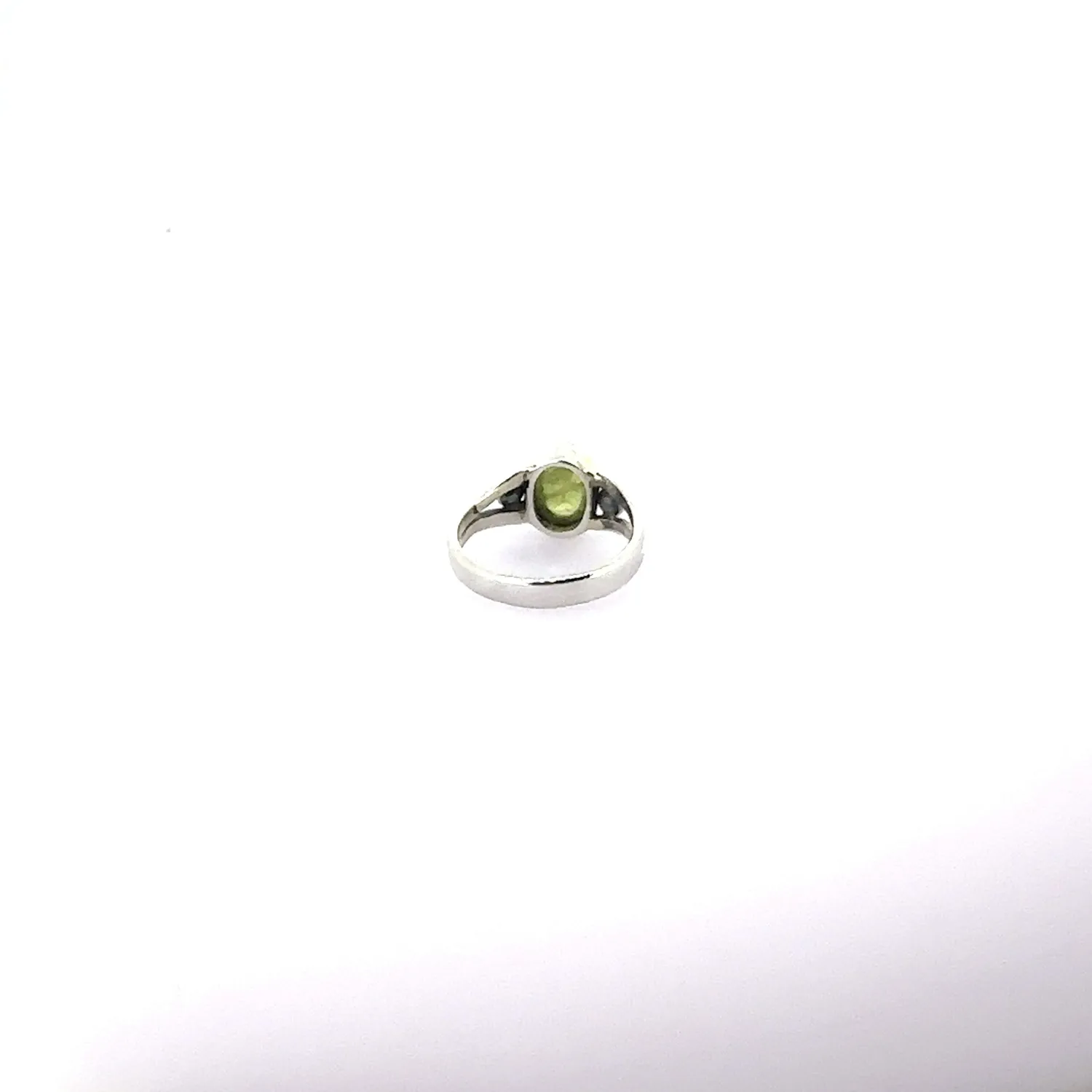 Victoria Jane Peridoto anello argento ovale verde